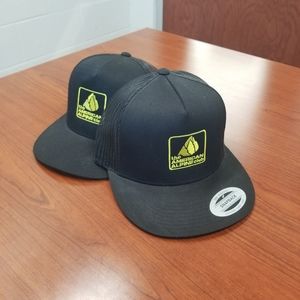 COPY - AAC American Alpine Club logo black trucker hat